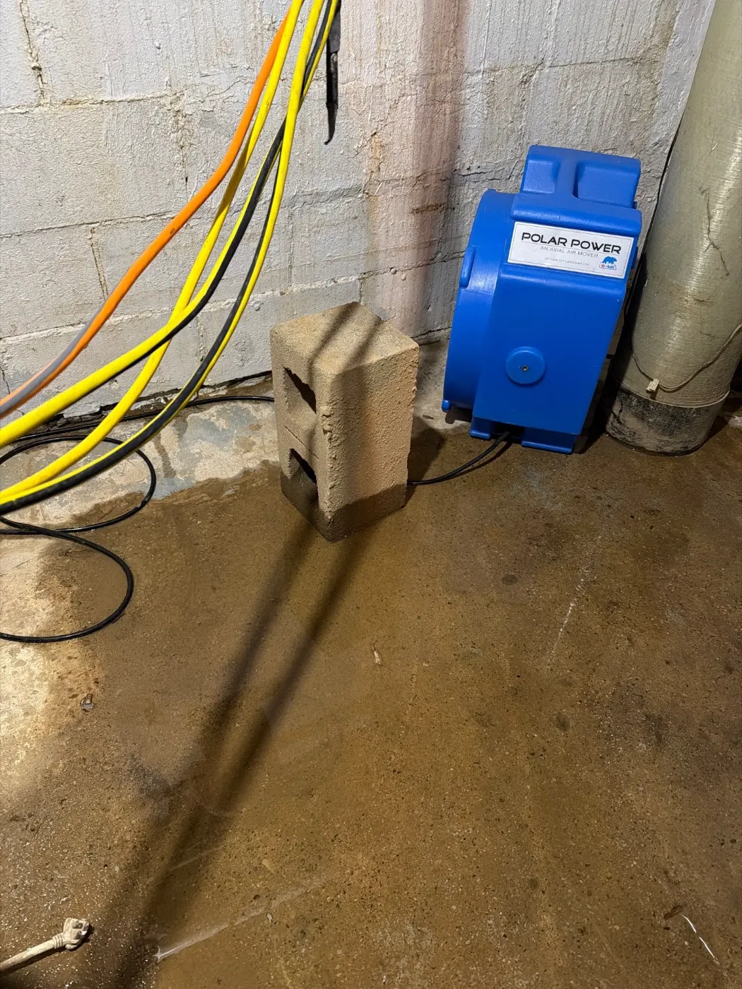 Basement water extraction in Heron Hill Indiana home